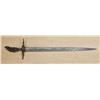 Image 1 : French made Satanic dagger of ceremonial size showing cast-iron hilt with double fuller, dagger styl