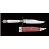 Image 2 : Fancy Sheffield fixed-blade small dirk knife approx. 8-3/4” overall, 4-1/2” clip blade with a false 