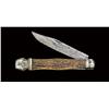 Image 1 : Rare folding lockback hunter-pattern knife by Will & Finck. Approx. 6-1/2” (Closed) with a 5” clip b