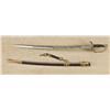 Image 2 : US model 1850 officer’s sword retaining original scabbard in near fine condition. The blade shows an