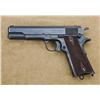 Image 1 : Colt model 1911, .45 ACP caliber semiautomatic pistol, US Property marked, blue finish, diamond chec