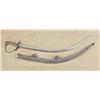 Image 1 : Silver-mounted Middle-eastern Shamshir circa 19th century, with fancy worked scabbard and hilt and s