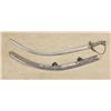 Image 2 : Silver-mounted Middle-eastern Shamshir circa 19th century, with fancy worked scabbard and hilt and s
