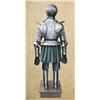 Image 2 : Nicely forged and hand formed Maximillian style suit of armor. Approx. 71” tall (Armor only) or 78” 