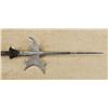 Image 3 : Original circa 1500’s ornate polearm, iron head approx. 25” long including a two stage end spike wit