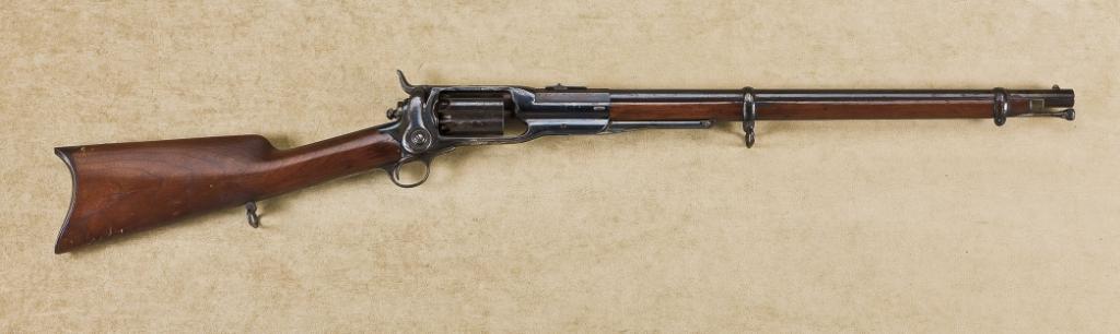 Colt model 1855 sporting rifle, .56 caliber, five-shot cylinder, 24 ...
