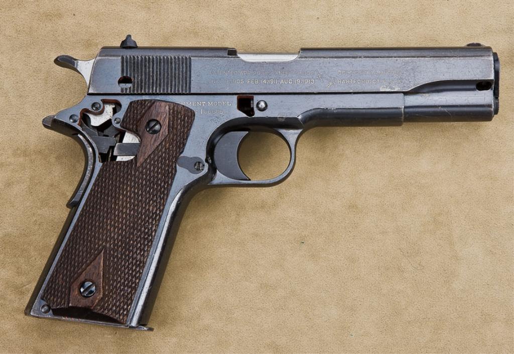 Colt 1911 U S Army 45acp Serial C106686 Factory Skeletonized Cut Colt 1911 U S Army 45acp Serial C106686 Factory Skeletonized Cut