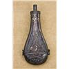 Image 2 : Early Colt Dragoon flask with triangular rings showing lacquered body and replaced top and spring. T