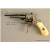 Image 1 : Rare 10-shot pinfire double-action revolver engraved with ivory in original pope style case. The rev