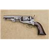 Image 1 : Inscribed Colt Model 1849 percussion pocket revolver, .31 cal., 4” octagon barrel, patina finish, in