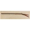 Image 2 : Heavy barrel half stocked Plains type percussion rifle, .44 cal., 42” octagon barrel, with script in