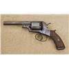 Image 1 : British style DA percussion revolver, .41 cal., 4-1/2” octagon barrel, checkered wood grips, #NVSN. 