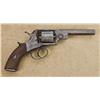 Image 2 : British style DA percussion revolver, .41 cal., 4-1/2” octagon barrel, checkered wood grips, #NVSN. 