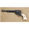 Image 1 : Colt single action army revolver, 44-40 caliber, 4-3/4 barrel, finely scroll engraved, nickel plated