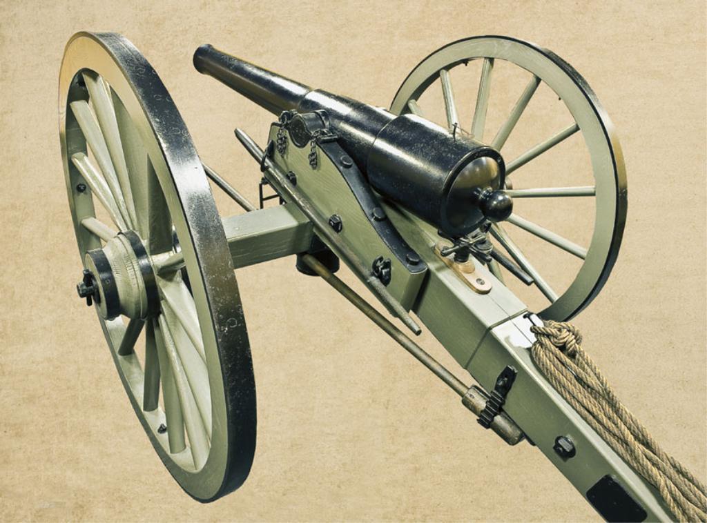 U.S. Model 1861 2.9” parrot rifle on #1 field carriage, serial 198. The ...