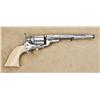 Image 2 : Colt Model 1851 Navy conversion revolver, .36 cal., 7-1/2” octagon barrel, nickel finish, ivory grip