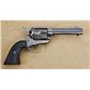 Image 2 : Colt SAA revolver, .45 cal., 4-3/4” barrel, blue and case hardened finish, checkered black hard rubb