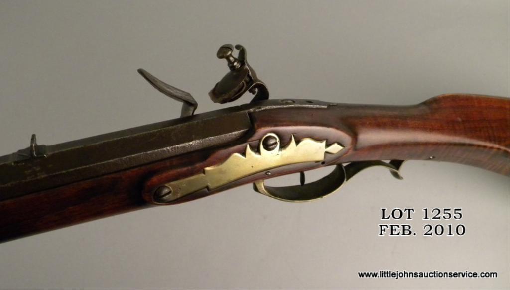 Allentown style flintlock Kentucky rifle with European 18th century ...