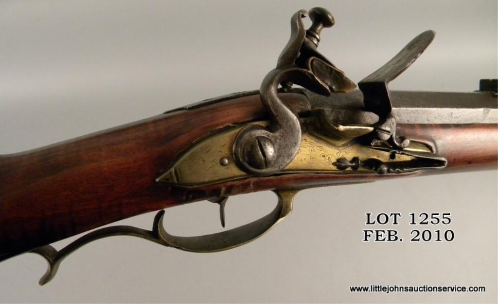 Allentown style flintlock Kentucky rifle with European 18th century ...