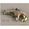 Image 8 : Scarce national .41 caliber derringer with factory 2" snub barrel, silver plated #503. Very few orig