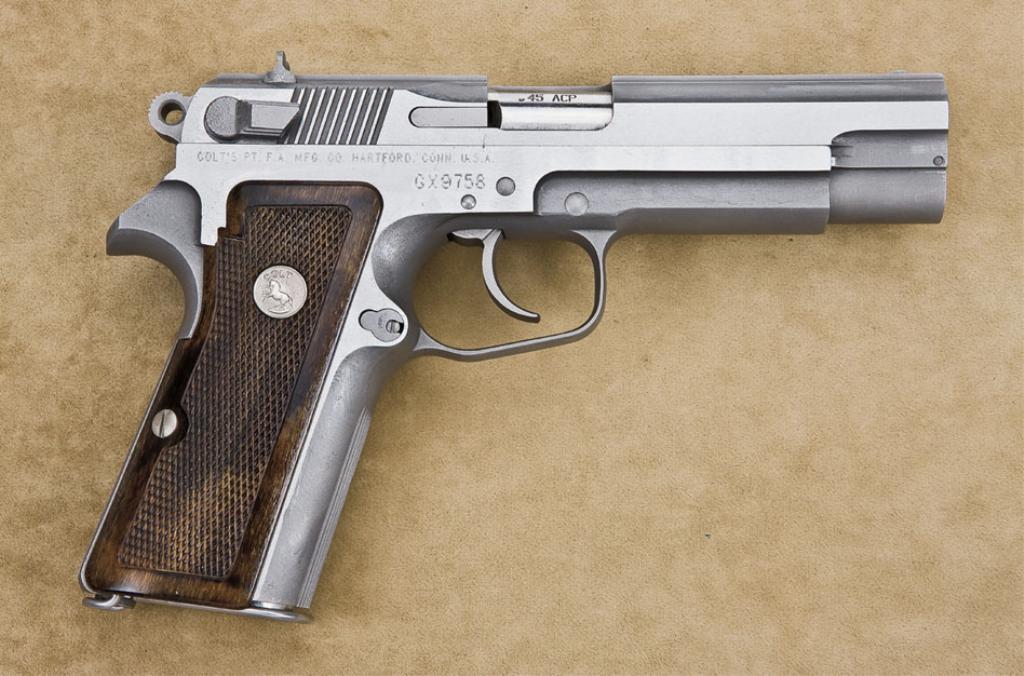 Colt SSP, .45 ACP caliber, double-action, stainless steel semi ...