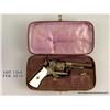 Image 1 : Cigar-style cased deluxe pinfire revolver of diminutive size with gold washed engraved decorations a