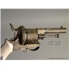 Image 2 : Cigar-style cased deluxe pinfire revolver of diminutive size with gold washed engraved decorations a