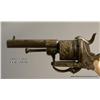 Image 3 : Cigar-style cased deluxe pinfire revolver of diminutive size with gold washed engraved decorations a