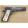 Image 2 : Colt model 1911A1, .45 ACP caliber semi-automatic pistol serial #2000643, fully and finely engraved 
