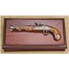 Image 2 : US historical foundation flintlock pistol in American Kentucky style with silver embellishments and 