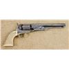 Image 2 : Colt model 1861 Navy revolver, factory engraved in open grapevine motif. Blue and case hardened fini