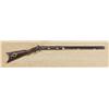 Image 1 : Half stocked percussion plains type rifle signed on the lock plate and the top of the barrel “H. E. 