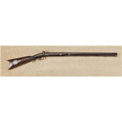 Desirable H. E. Dimick half stocked percussion plains type rifle, .50 ...