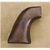 Image 2 : One piece wood grips for a Civilian Colt SAA revolver in overall good condition showing scattered ni