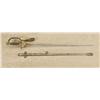 Image 2 : Model 1860 staff officers sword and metal scabbard in overall good + condition showing standard etch