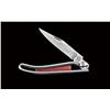 Image 1 : Unusual Geo. Schrade Knife Co. folder, approx. 8-1/2” overall with a 4” blade; grip is an opened sol