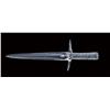 Image 1 : Val St. Lambert signed crystal dagger meant to be used as a desk ornament, approx. 9-7/8” overall wi