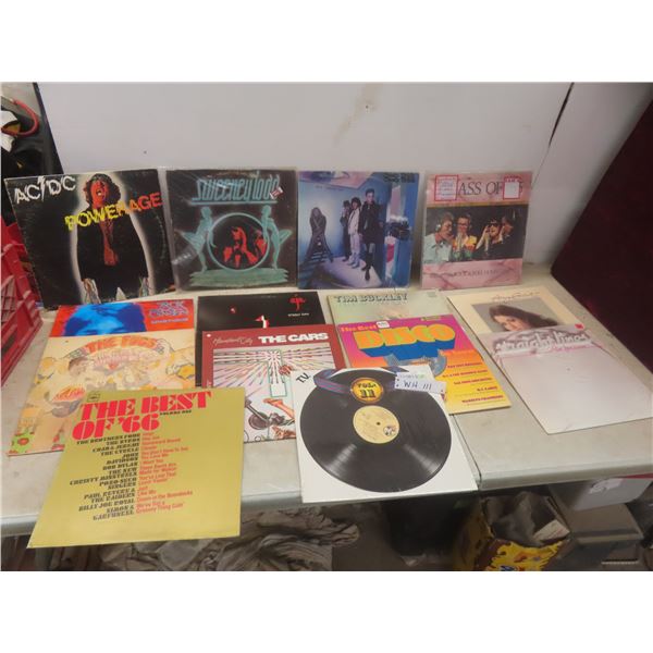14 LP Records Including AC/DC Steely Dan Cheap Trick Etc