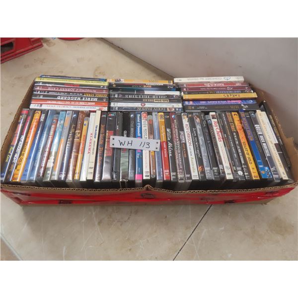 Lot of 65 Music Concert DVDs Including Springsteen, Queen, G Strait, Eagles Etc