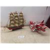 Image 1 : Replica Wooden Whaling Ship and Coca-Cola Airplane