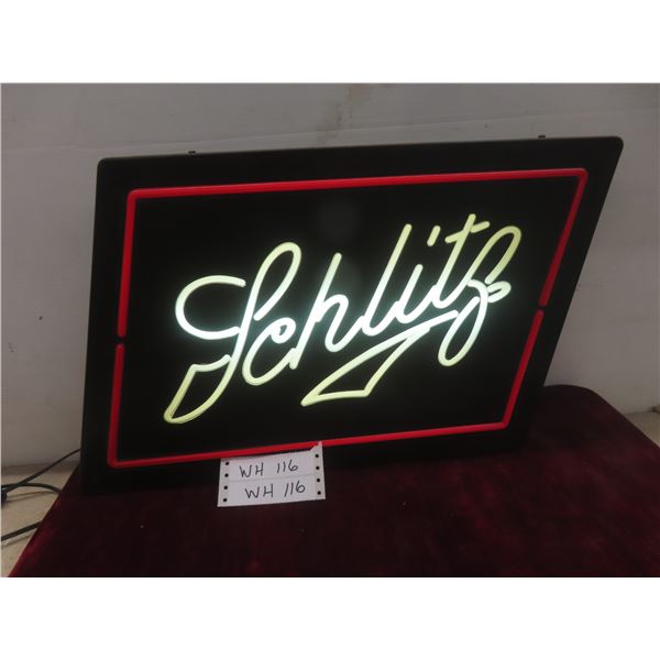 Schlitz Beer Light-up Beer Sign