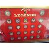 Image 2 : 12" X 36" Canadian Hockey Legends Coin Display Including Gretzky, Howe Etc