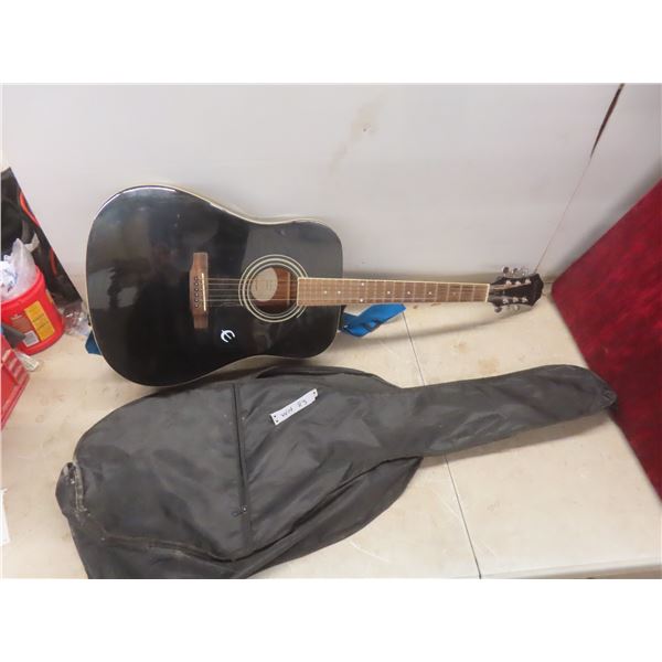 Epiphone Acoustic Guitar with Strap and Case