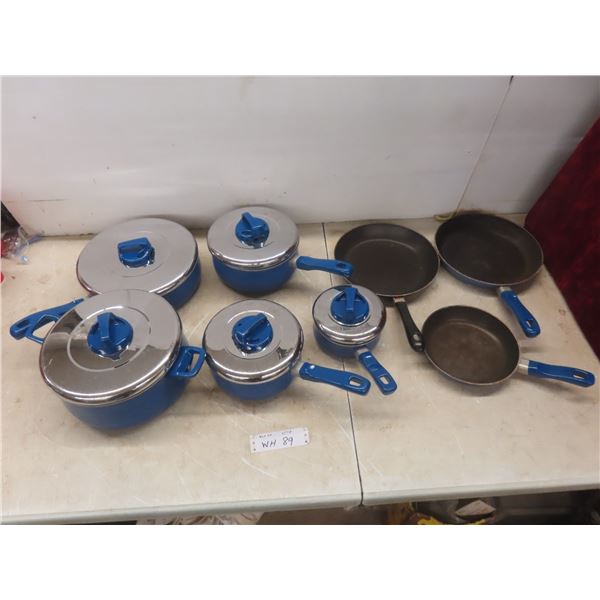 13-Piece T-Fal Pots and Pans (Used)