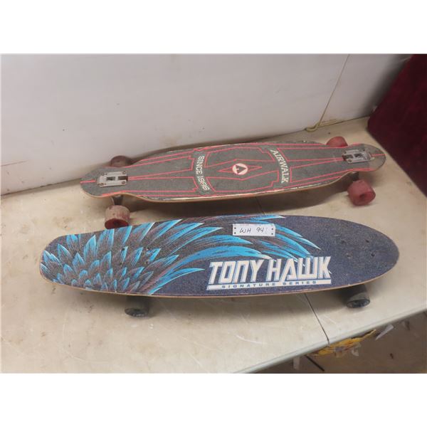 Vintage Tony Hawk and Airwalk Skateboards