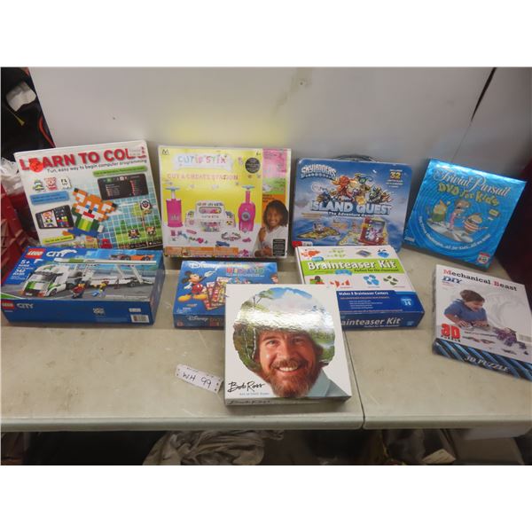 Lot of 9 Games Including a LEGO Set