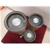 Image 2 : 3 Large Candle Holders: 20", 16", and 12"