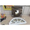 Image 1 : Mirror 18" X 18" and 1/2 Moon Window 12" X 23"