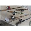 Image 3 : 6 Fishing Rods and Reels and Net