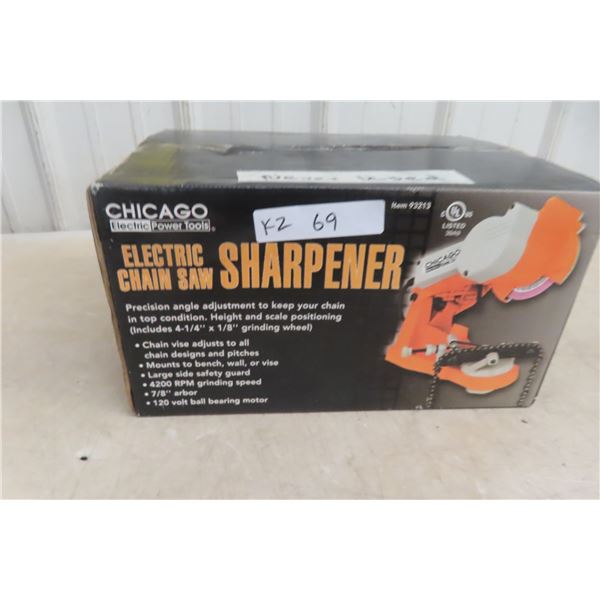 New Chicago Electric Chain Saw Sharpener